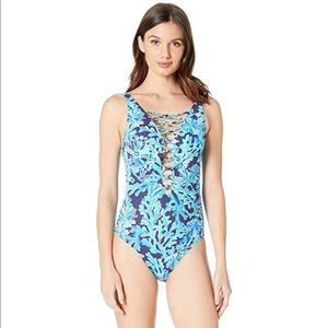 Lilly Pulitzer Isle Lattice One-Piece swimsuit